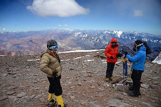 51 View To The South With Nevado del Plomo And Nevado Juncal From Aconcagua Summit 6962m.jpg